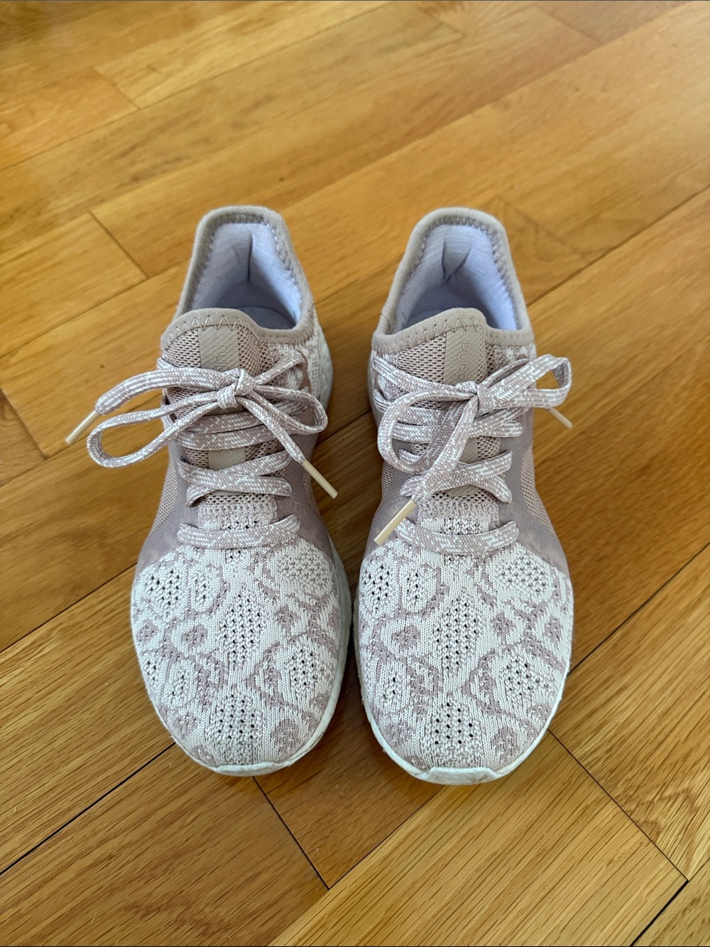 adidas Light Pink Knit Women's Athletic Sneakers